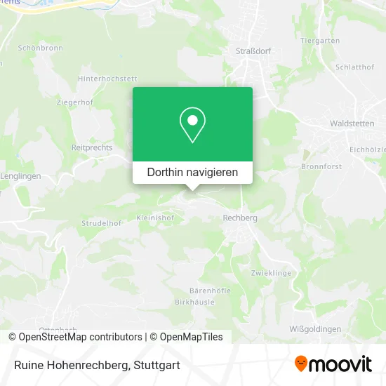Ruine Hohenrechberg Karte