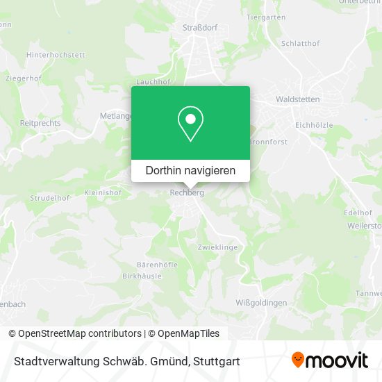 Stadtverwaltung Schwäb. Gmünd Karte