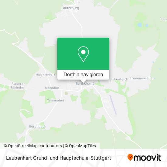 Laubenhart Grund- und Hauptschule Karte