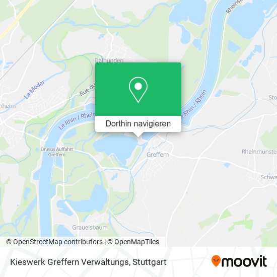 Kieswerk Greffern Verwaltungs Karte