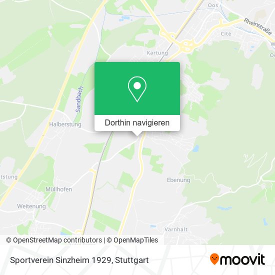 Sportverein Sinzheim 1929 Karte