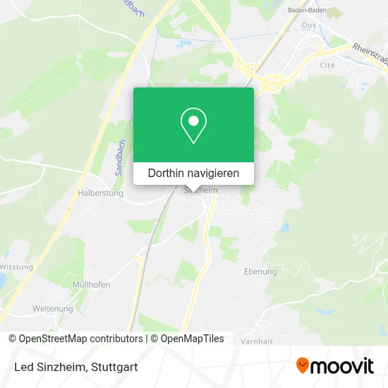 Led Sinzheim Karte