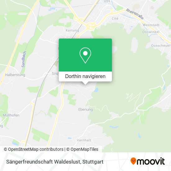 Sängerfreundschaft Waldeslust Karte