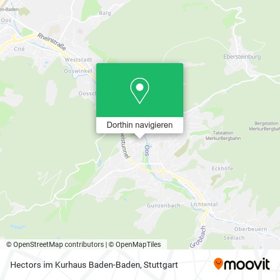 Hectors im Kurhaus Baden-Baden Karte