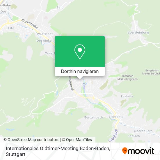 Internationales Oldtimer-Meeting Baden-Baden Karte