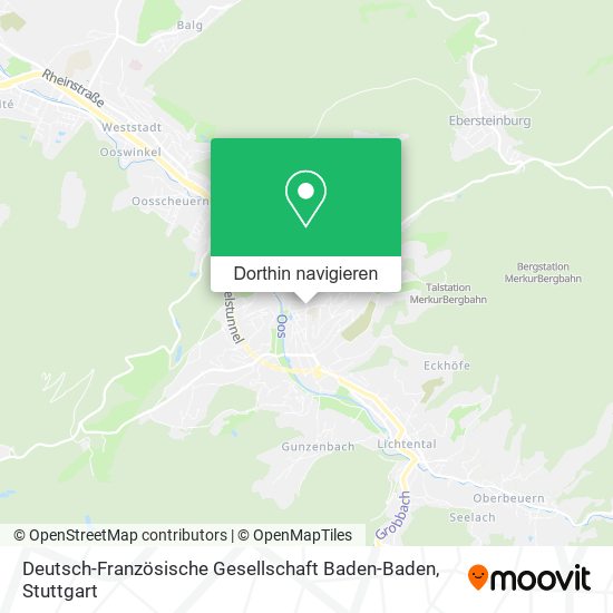 Deutsch-Französische Gesellschaft Baden-Baden Karte