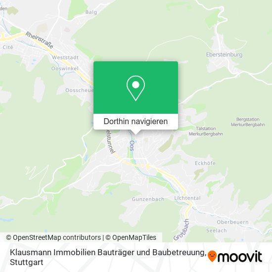 Klausmann Immobilien Bauträger und Baubetreuung Karte