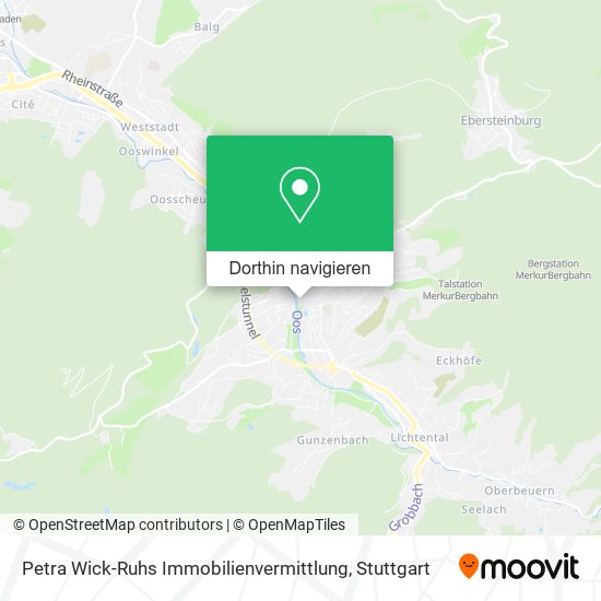 Petra Wick-Ruhs Immobilienvermittlung Karte