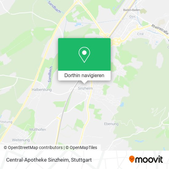 Central-Apotheke Sinzheim Karte