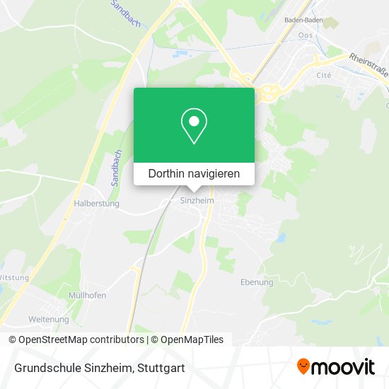 Grundschule Sinzheim Karte