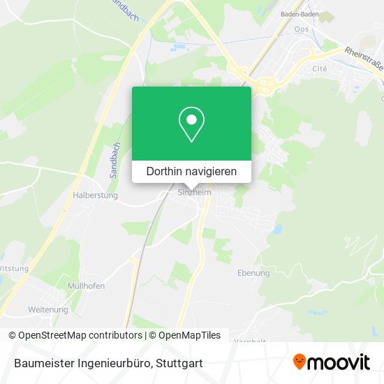 Baumeister Ingenieurbüro Karte