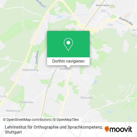 Lehrinstitut für Orthographie und Sprachkompetenz Karte
