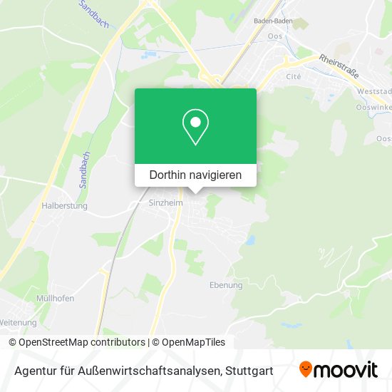 Agentur für Außenwirtschaftsanalysen Karte