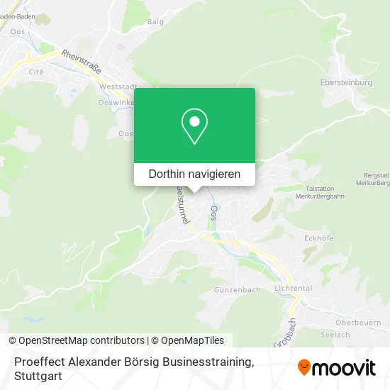 Proeffect Alexander Börsig Businesstraining Karte
