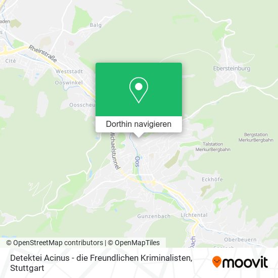 Detektei Acinus - die Freundlichen Kriminalisten Karte
