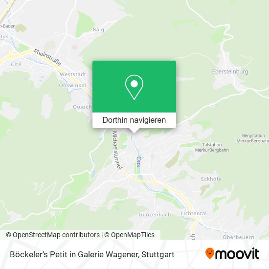 Böckeler's Petit in Galerie Wagener Karte