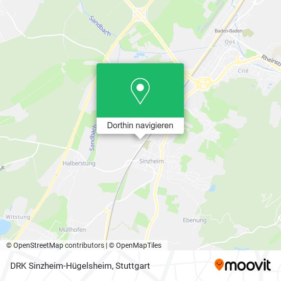 DRK Sinzheim-Hügelsheim Karte