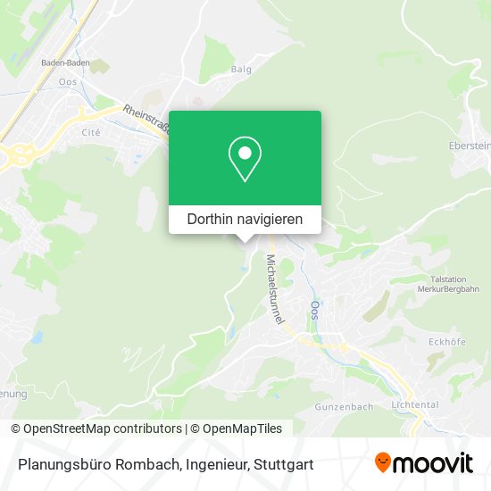 Planungsbüro Rombach, Ingenieur Karte
