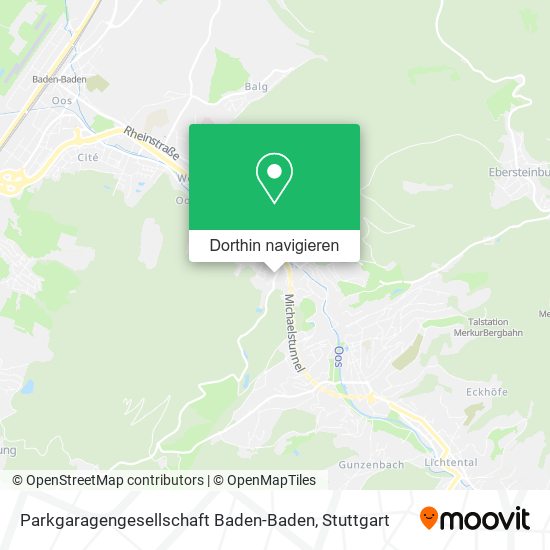 Parkgaragengesellschaft Baden-Baden Karte