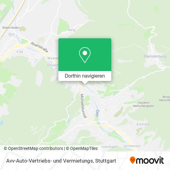 Avv-Auto-Vertriebs- und Vermietungs Karte