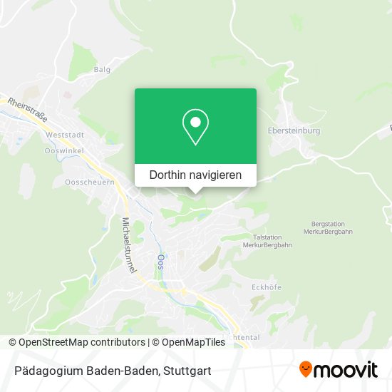 Pädagogium Baden-Baden Karte