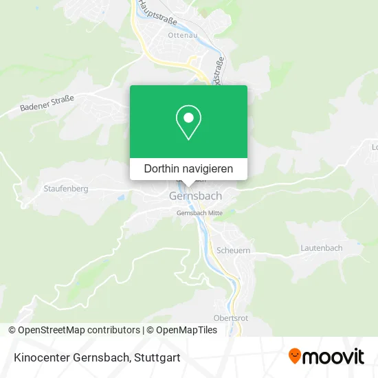 Kinocenter Gernsbach Karte