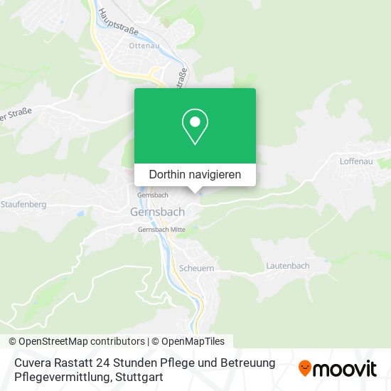 Cuvera Rastatt 24 Stunden Pflege und Betreuung Pflegevermittlung Karte