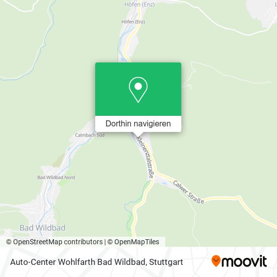 Auto-Center Wohlfarth Bad Wildbad Karte