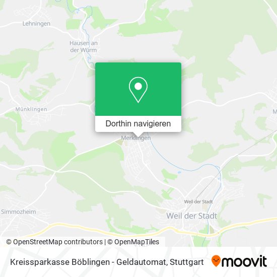 Kreissparkasse Böblingen - Geldautomat Karte
