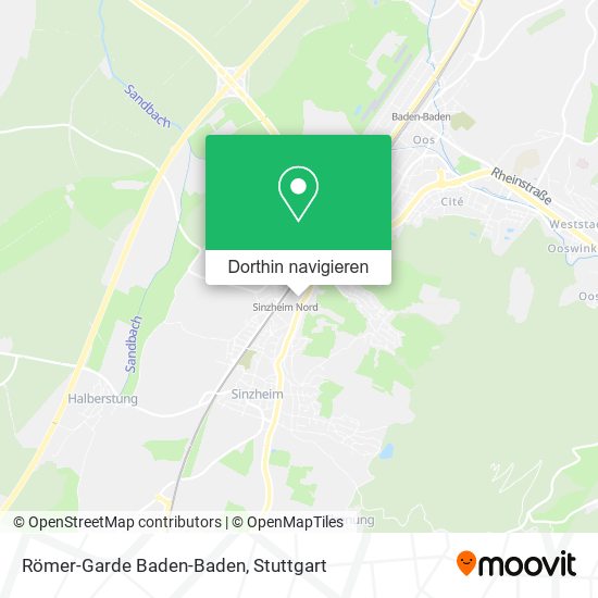 Römer-Garde Baden-Baden Karte