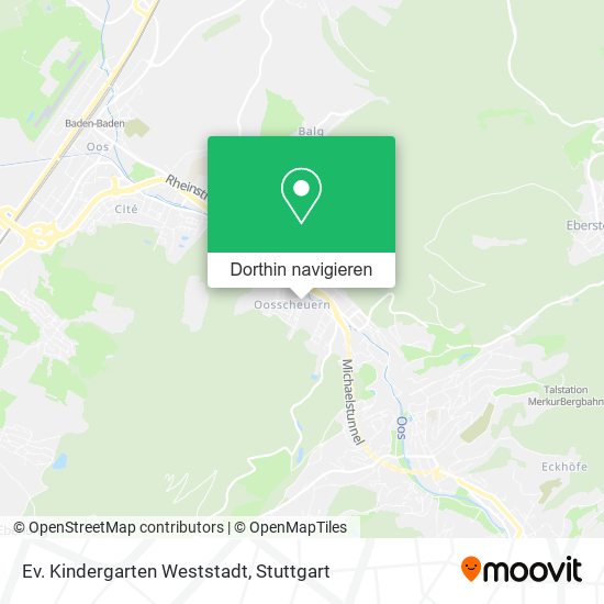Ev. Kindergarten Weststadt Karte