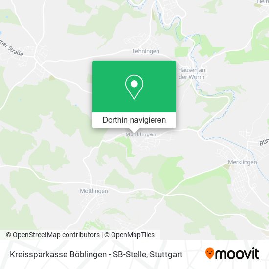Kreissparkasse Böblingen - SB-Stelle Karte