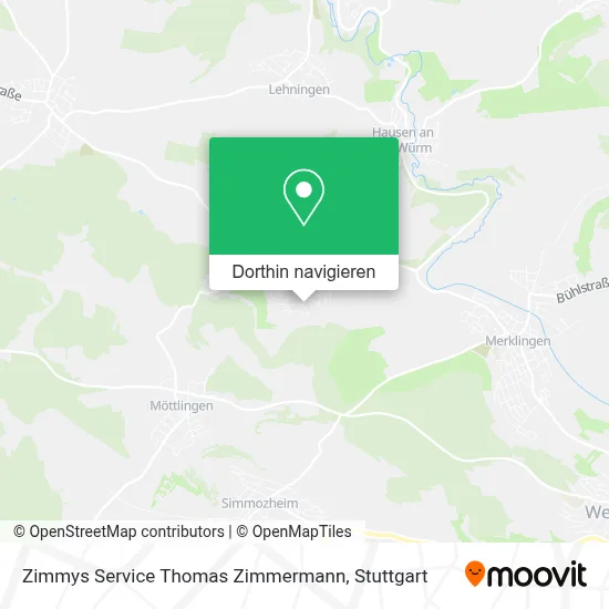 Zimmys Service Thomas Zimmermann Karte