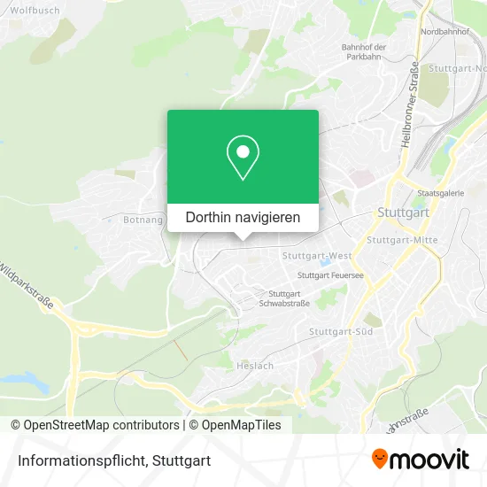 Informationspflicht Karte