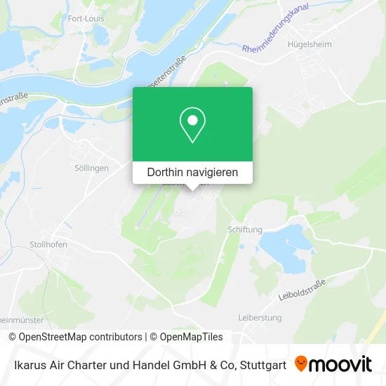 Ikarus Air Charter und Handel GmbH & Co Karte