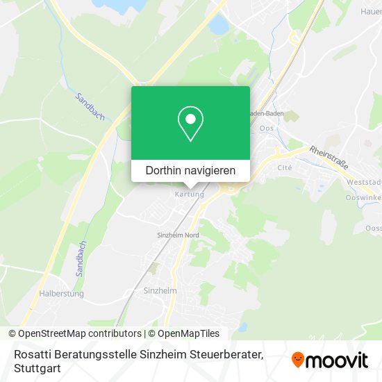 Rosatti Beratungsstelle Sinzheim Steuerberater Karte