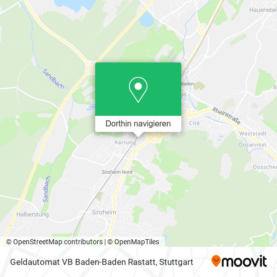 Geldautomat VB Baden-Baden Rastatt Karte