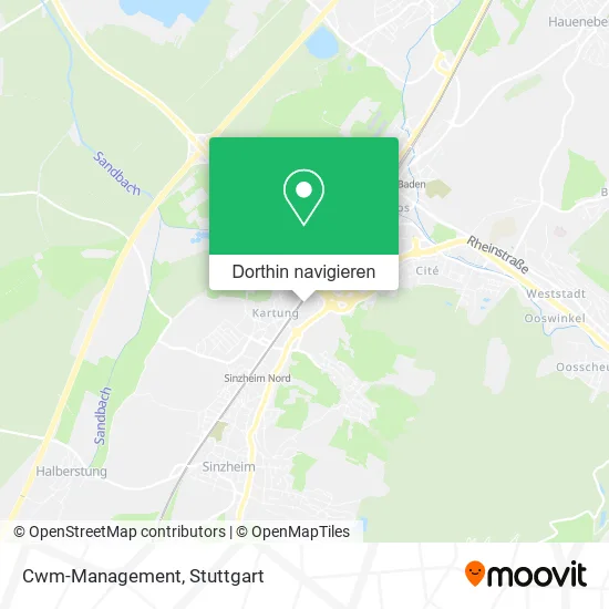 Cwm-Management Karte