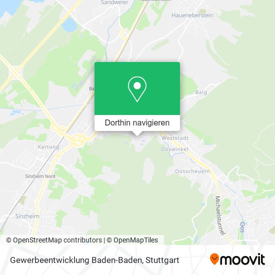 Gewerbeentwicklung Baden-Baden Karte