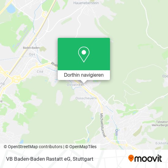 VB Baden-Baden Rastatt eG Karte