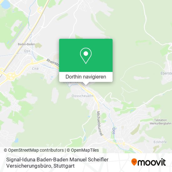 Signal-Iduna Baden-Baden Manuel Scheifler Versicherungsbüro Karte