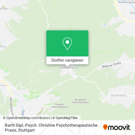 Barth Dipl.-Psych. Christine Psychotherapeutische Praxis Karte