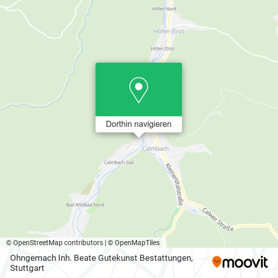 Ohngemach Inh. Beate Gutekunst Bestattungen Karte