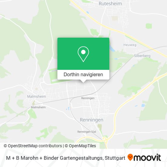 M + B Marohn + Binder Gartengestaltungs Karte