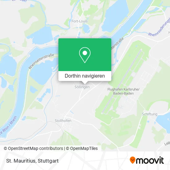 St. Mauritius Karte