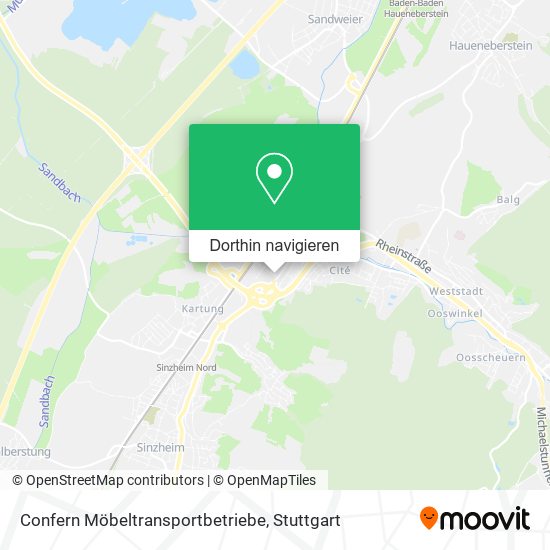 Confern Möbeltransportbetriebe Karte