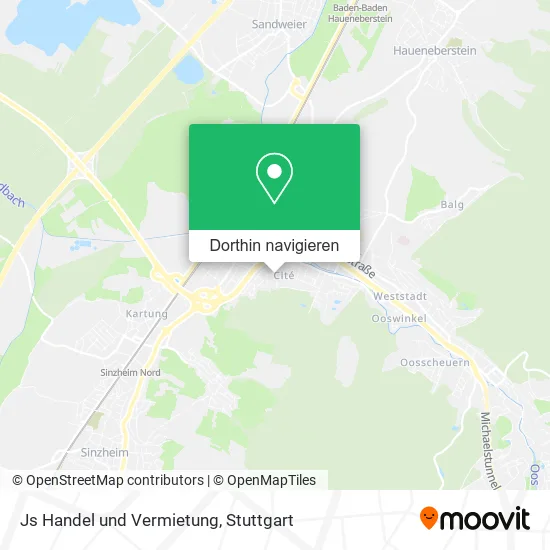 Js Handel und Vermietung Karte