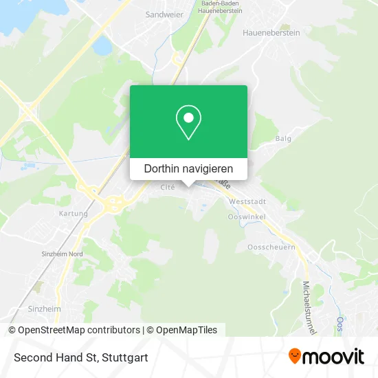 Second Hand St Karte