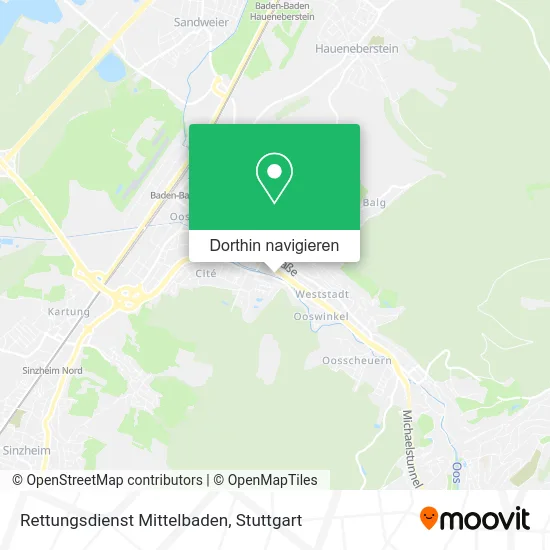 Rettungsdienst Mittelbaden Karte