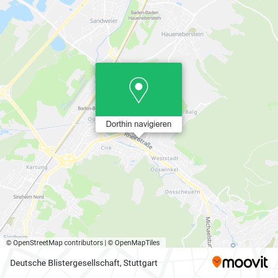 Deutsche Blistergesellschaft Karte